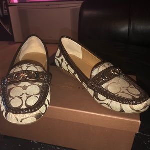 Coach fortuanta sig C/Pat brown loafers